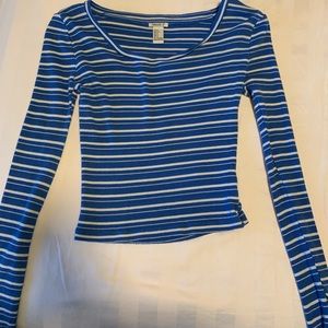 striped long sleeve top